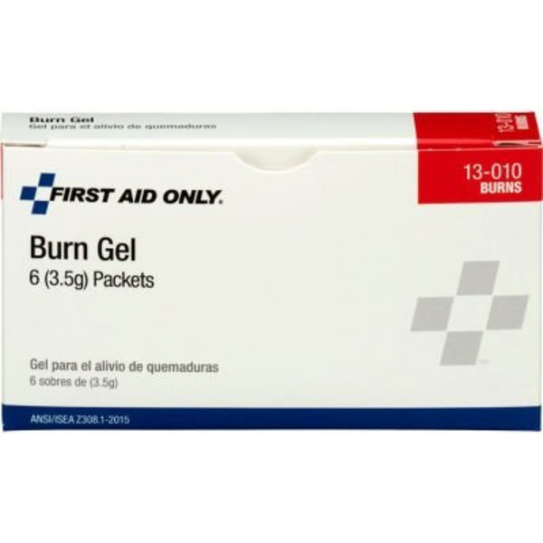 Acme United First Aid Only Burn Gel Packets, 6/Box, 60PK 13-010